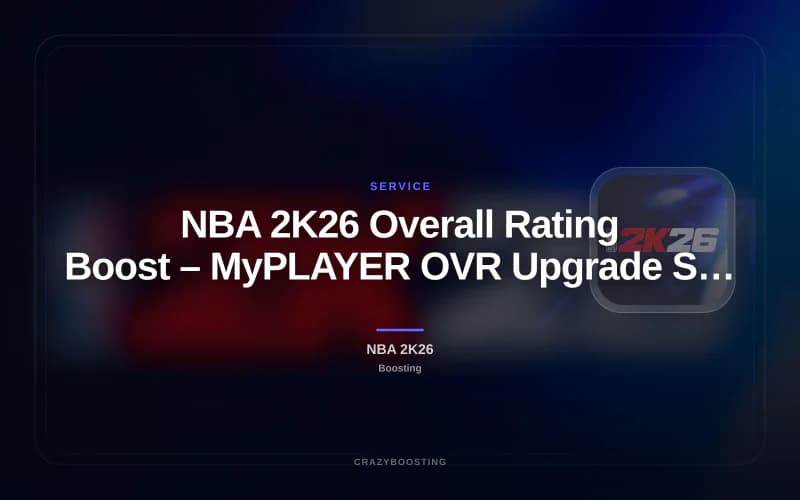 NBA 2K26 Overall Rating Boost – MyPLAYER OVR Upgrade Service