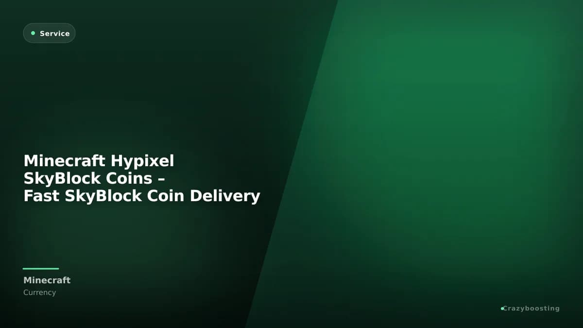 Minecraft Hypixel SkyBlock Coins – Fast SkyBlock Coin Delivery