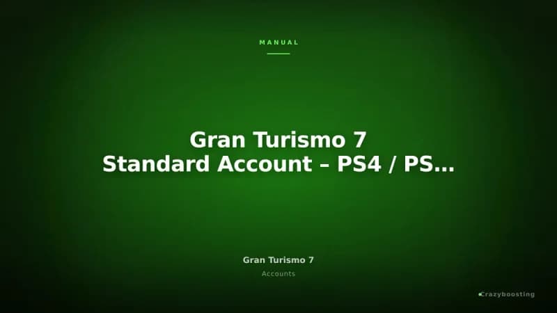 Gran Turismo 7 Standard Account – PS4 / PS5 Permanent Access