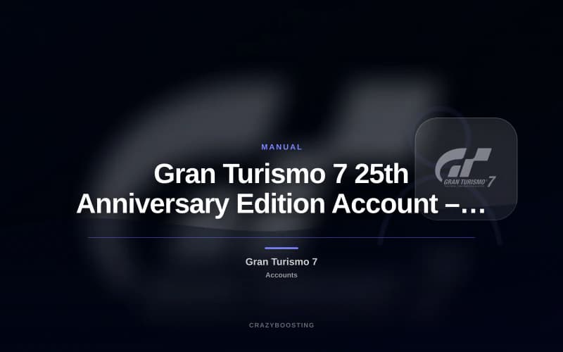 Gran Turismo 7 25th Anniversary Edition Account – PS4 / PS5
