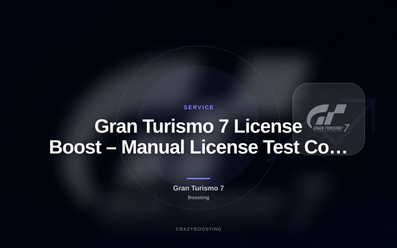 Gran Turismo 7 License Boost – Manual License Test Completion