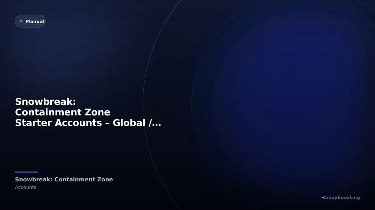 Snowbreak: Containment Zone Starter Accounts – Global / Asia / EU / NA