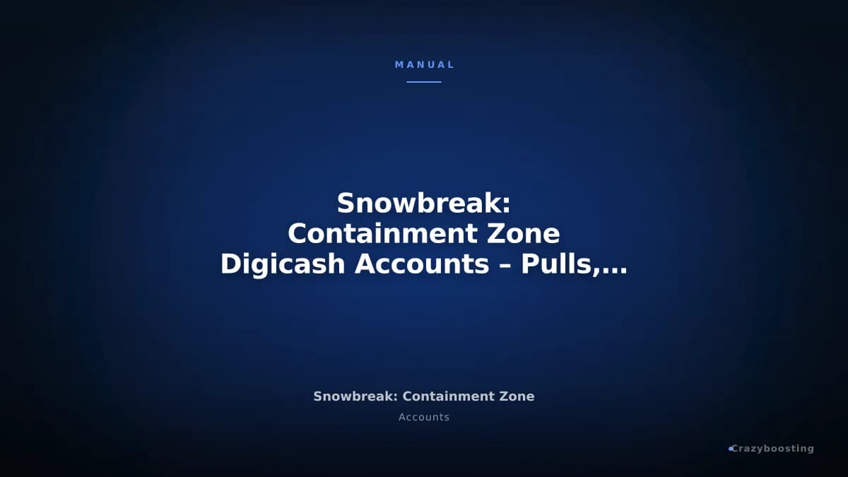 Snowbreak: Containment Zone Digicash Accounts – Pulls, Vouchers & Weapons