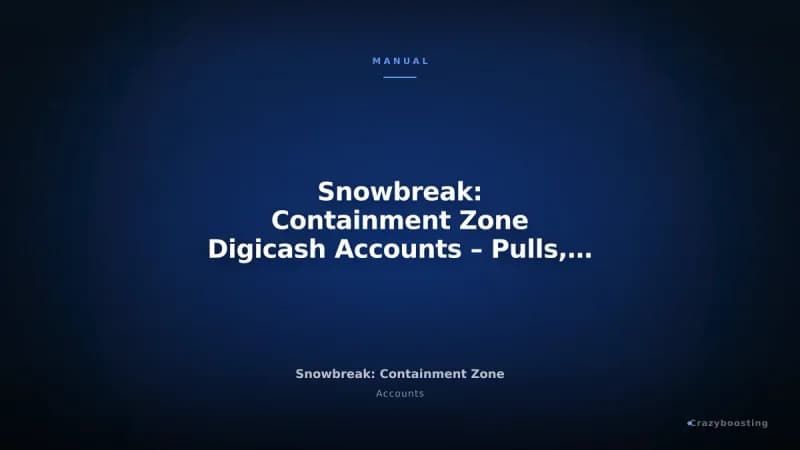 Snowbreak: Containment Zone Digicash Accounts – Pulls, Vouchers & Weapons