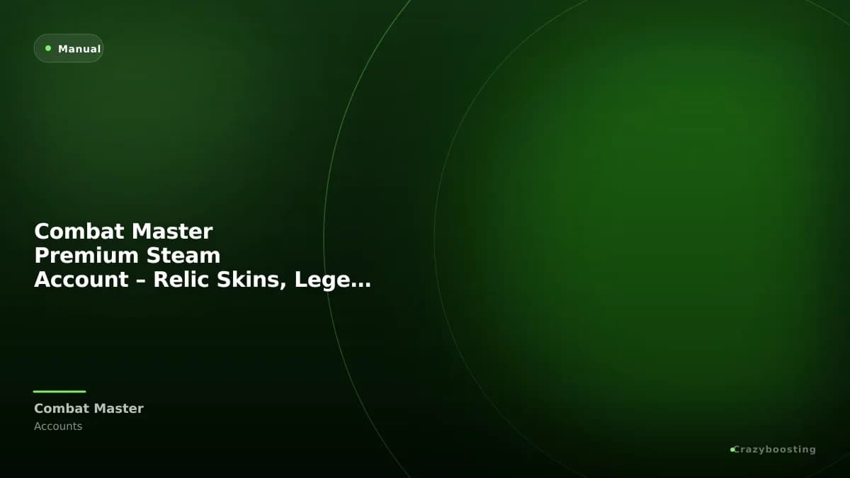 Combat Master Premium Steam Account – Relic Skins, Legendary Knife, 670 CP