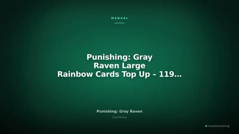 Punishing: Gray Raven Large Rainbow Cards Top Up – 119 / 299 / 600 Cards