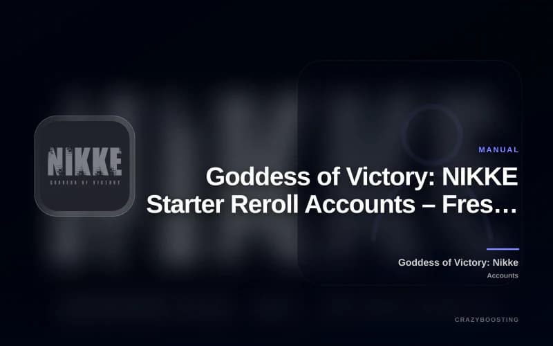 Goddess of Victory: NIKKE Starter Reroll Accounts – Fresh Accounts with Diamonds, Tickets & SSR Units