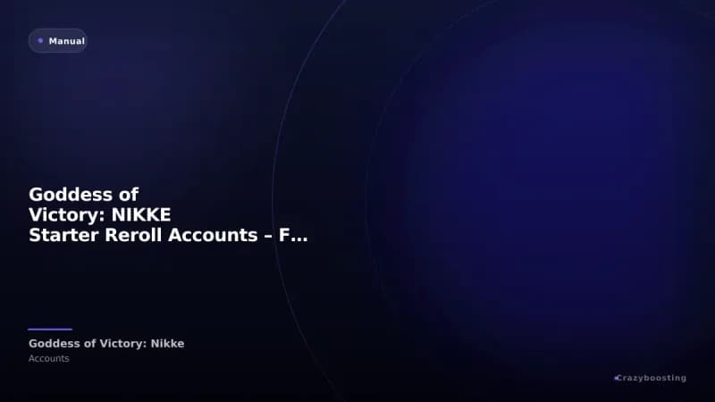 Goddess of Victory: NIKKE Starter Reroll Accounts – Fresh Accounts with Diamonds, Tickets & SSR Units
