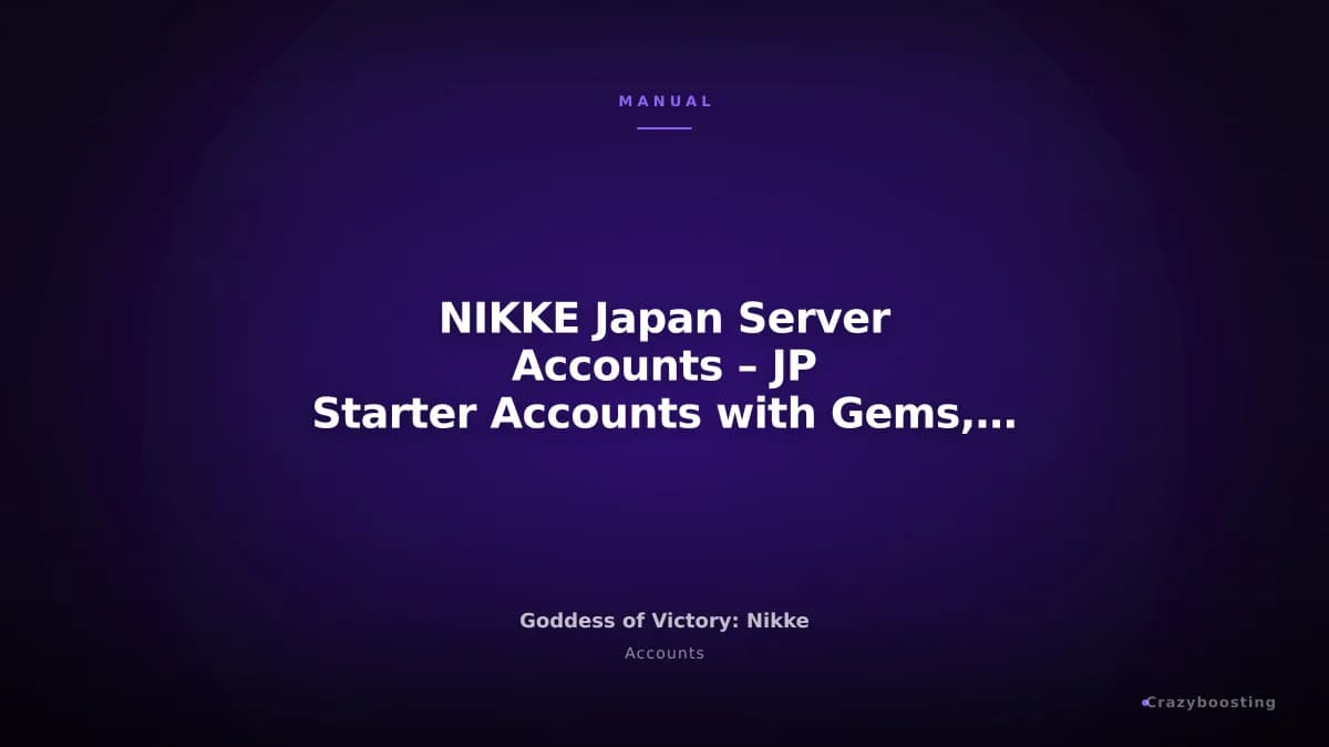 NIKKE Japan Server Accounts – JP Starter Accounts with Gems, Tickets & SSR Units
