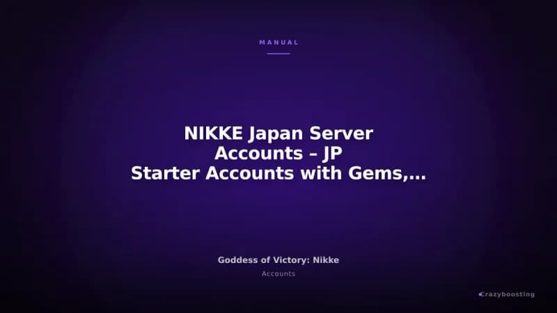 NIKKE Japan Server Accounts – JP Starter Accounts with Gems, Tickets & SSR Units