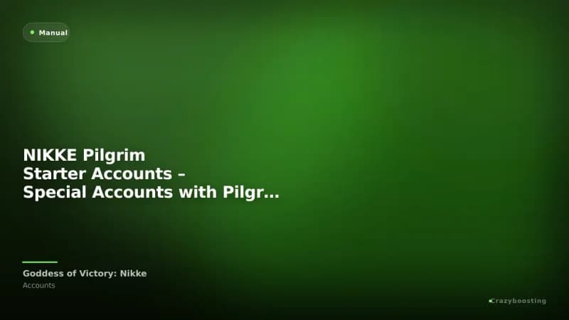 NIKKE Pilgrim Starter Accounts – Special Accounts with Pilgrim SSR Units