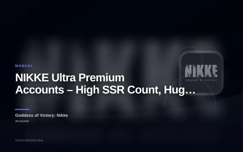 NIKKE Ultra Premium Accounts – High SSR Count, Huge Diamonds & 1000+ Draw Options