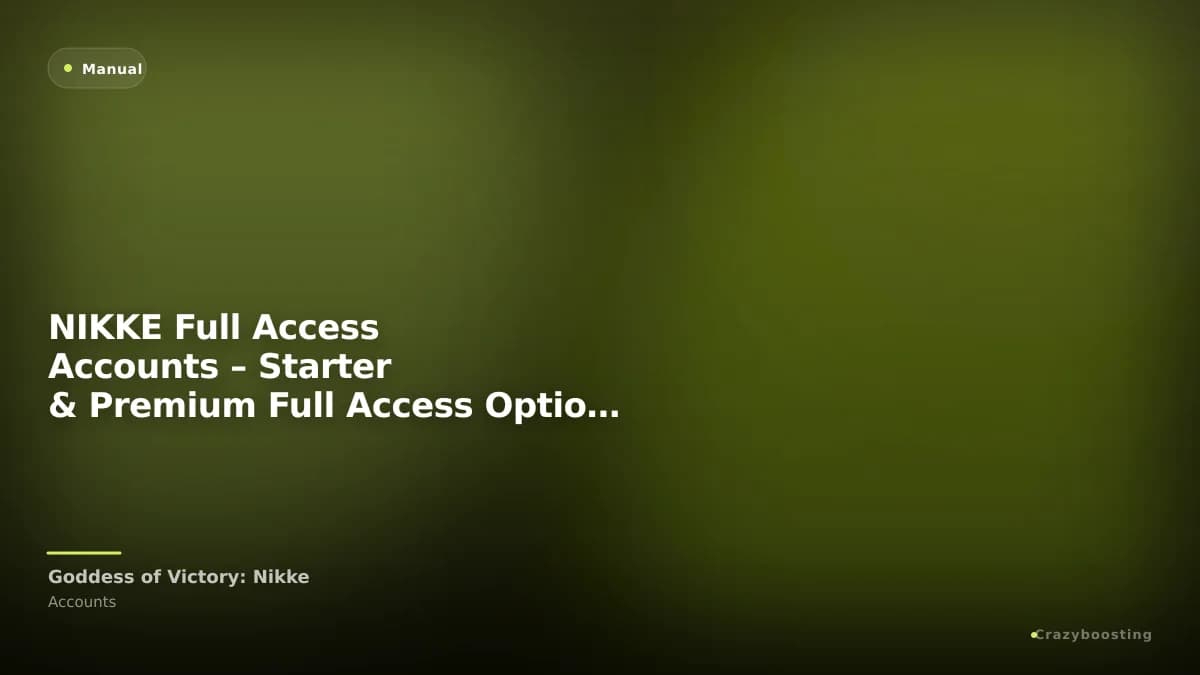 NIKKE Full Access Accounts – Starter & Premium Full Access Options