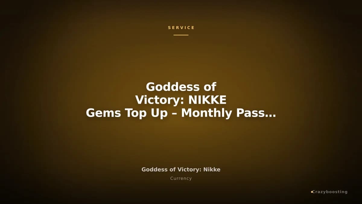 Goddess of Victory: NIKKE Gems Top Up – Monthly Pass & Medium Gem Packs