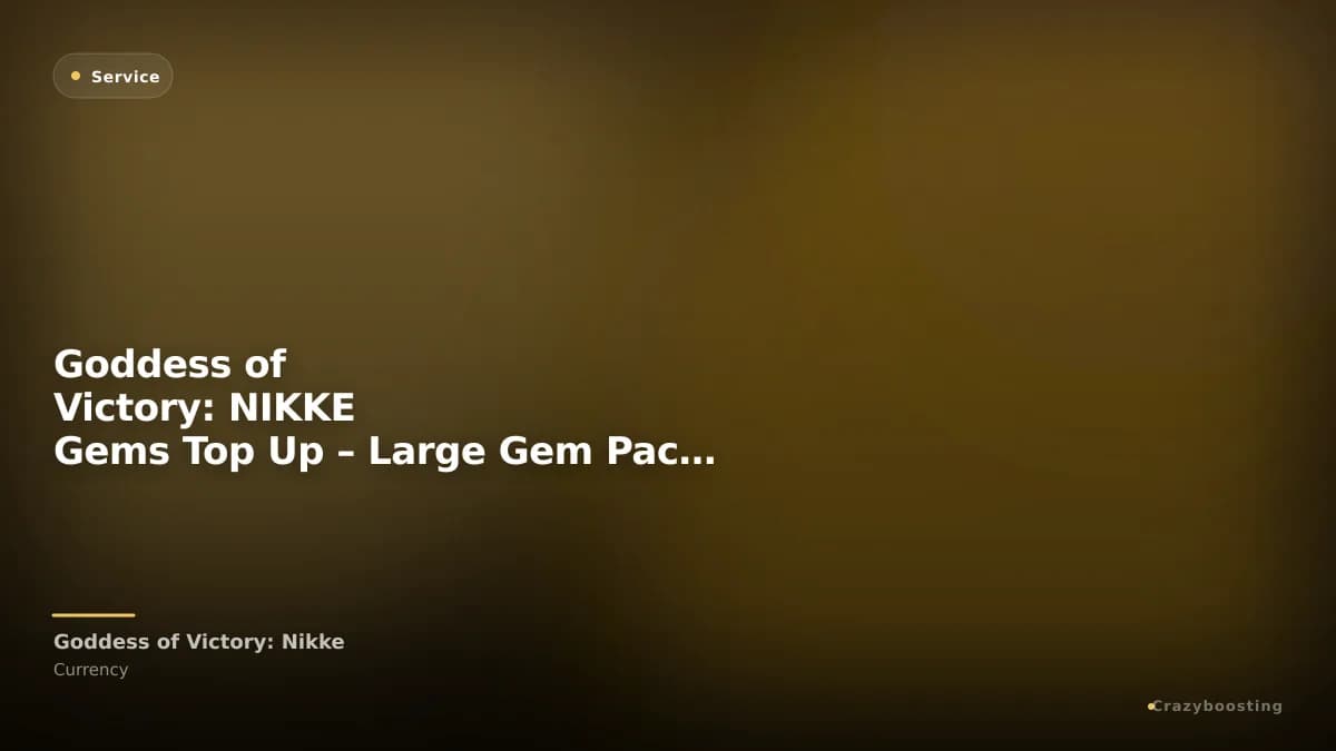 Goddess of Victory: NIKKE Gems Top Up – Large Gem Packs for Premium Summons