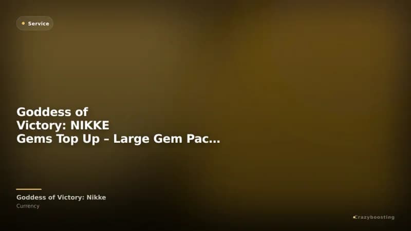 Goddess of Victory: NIKKE Gems Top Up – Large Gem Packs for Premium Summons