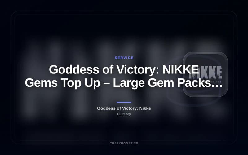 Goddess of Victory: NIKKE Gems Top Up – Large Gem Packs for Premium Summons