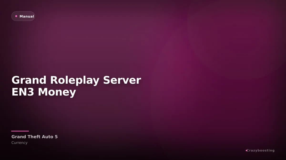 Grand Roleplay Server EN3 Money