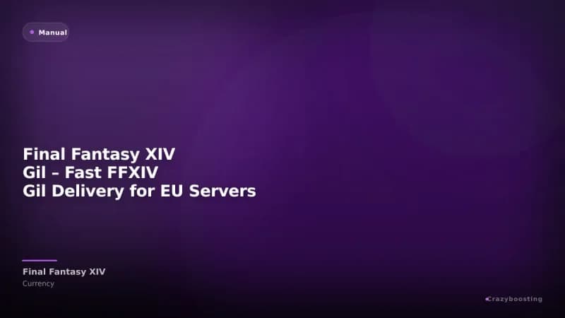 Final Fantasy XIV Gil – Fast FFXIV Gil Delivery for EU Servers
