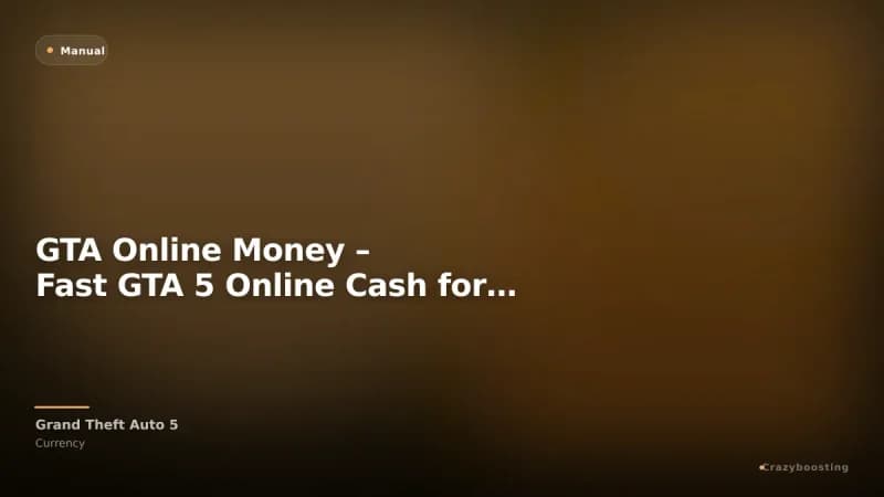 GTA Online Money – Fast GTA 5 Online Cash for PS4 and PS5