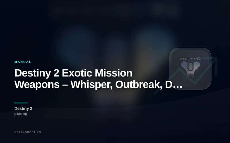 Destiny 2 Exotic Mission Weapons – Whisper, Outbreak, Dead Man’s Tale, Revision Zero