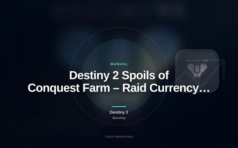 Destiny 2 Spoils of Conquest Farm – Raid Currency Farming