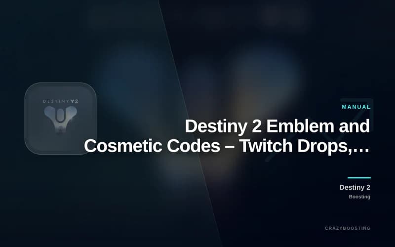Destiny 2 Emblem and Cosmetic Codes – Twitch Drops, Shaders and Promo Items