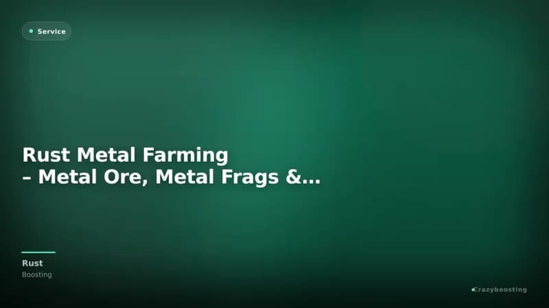 Rust Metal Farming – Metal Ore, Metal Frags & HQM Service