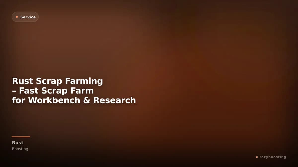 Rust Scrap Farming – Fast Scrap Farm for Workbench & Research