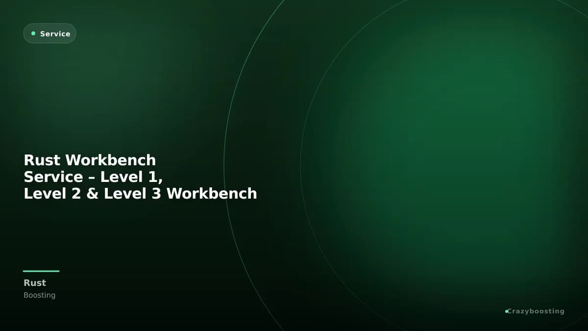 Rust Workbench Service – Level 1, Level 2 & Level 3 Workbench