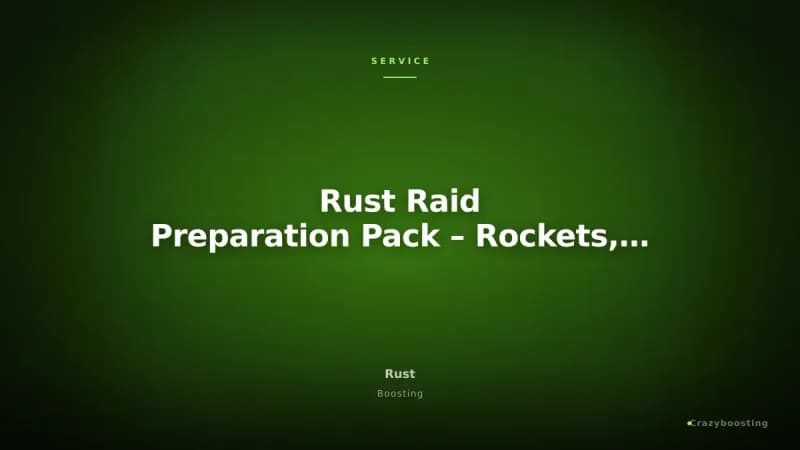 Rust Raid Preparation Pack – Rockets, C4, Ammo & Weapons