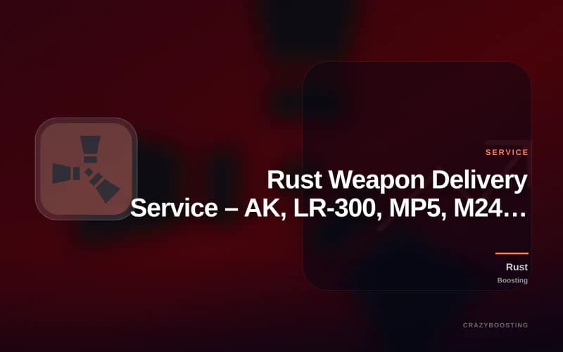 Rust Weapon Delivery Service – AK, LR-300, MP5, M249, L96 & More