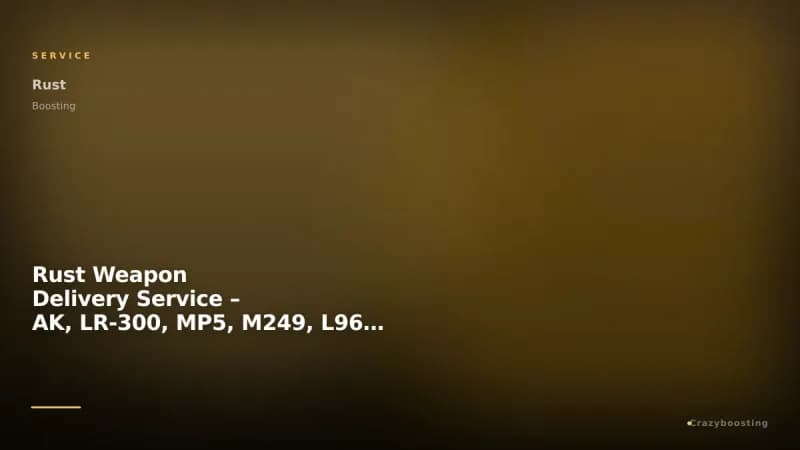 Rust Weapon Delivery Service – AK, LR-300, MP5, M249, L96 & More