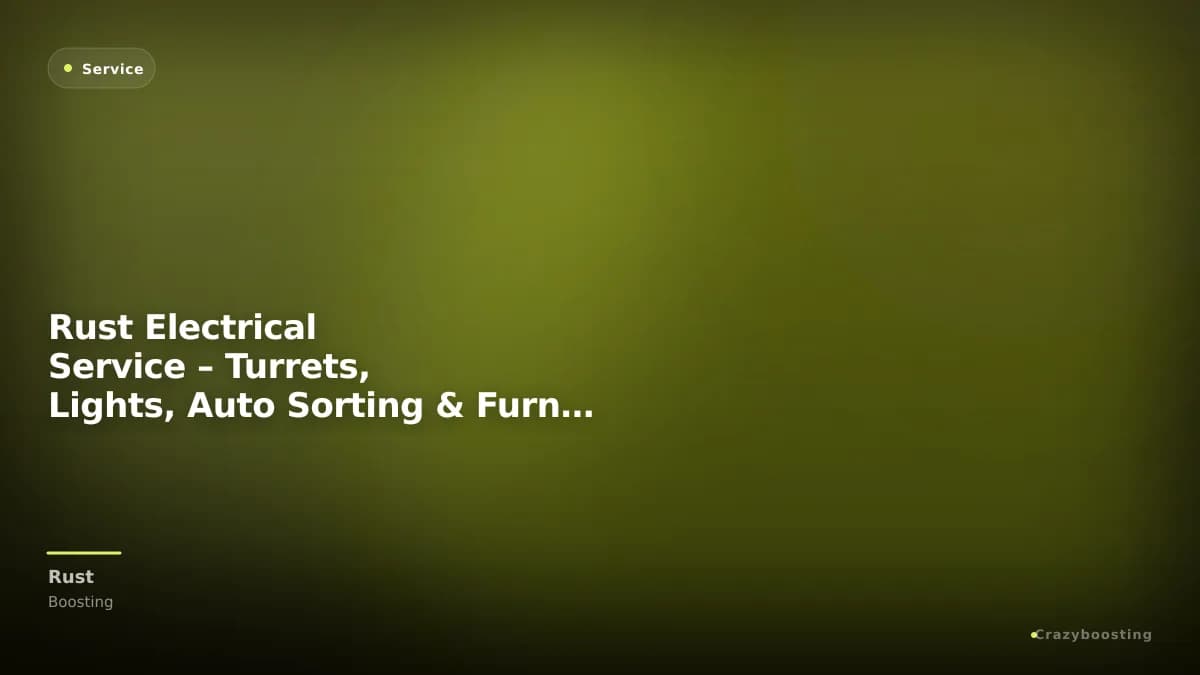 Rust Electrical Service – Turrets, Lights, Auto Sorting & Furnace Setup