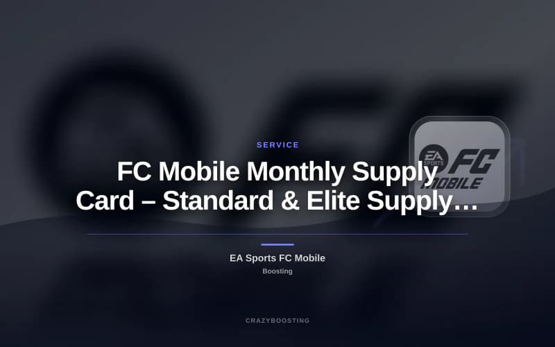 FC Mobile Monthly Supply Card – Standard & Elite Supply Service