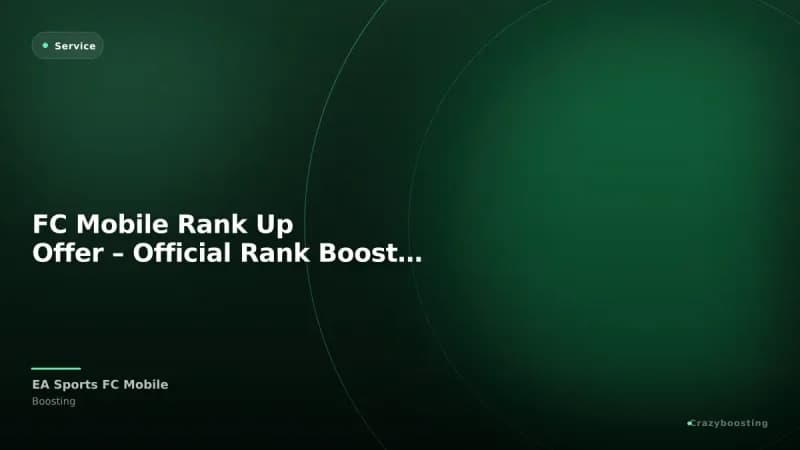 FC Mobile Rank Up Offer – Official Rank Booster Pack Service