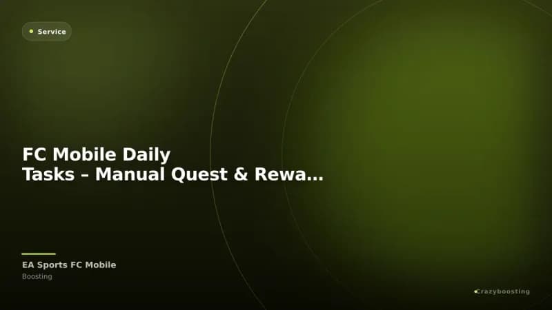 FC Mobile Daily Tasks – Manual Quest & Reward Completion