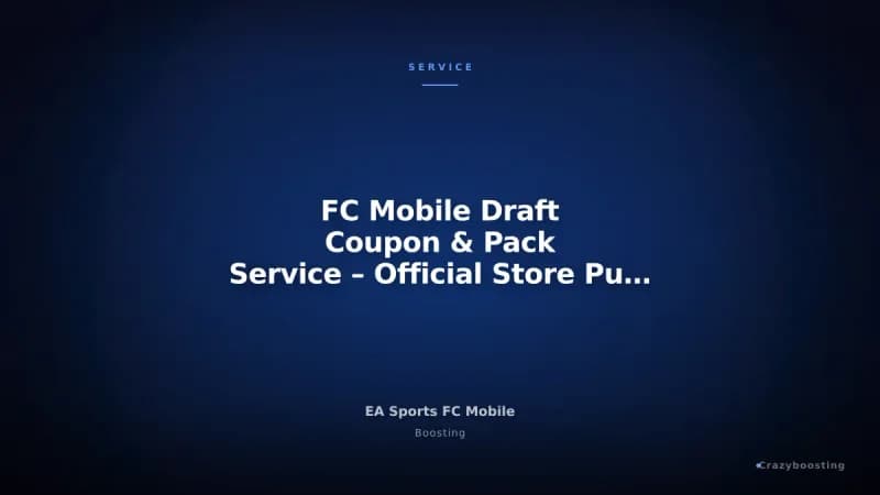 FC Mobile Draft Coupon & Pack Service – Official Store Purchase