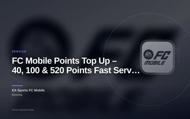 FC Mobile Points Top Up – 40, 100 & 520 Points Fast Service