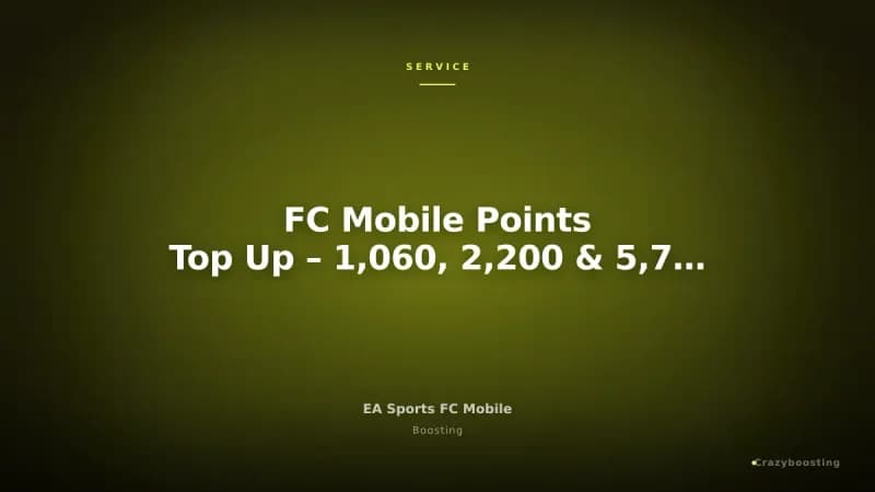 FC Mobile Points Top Up – 1,060, 2,200 & 5,750 Points