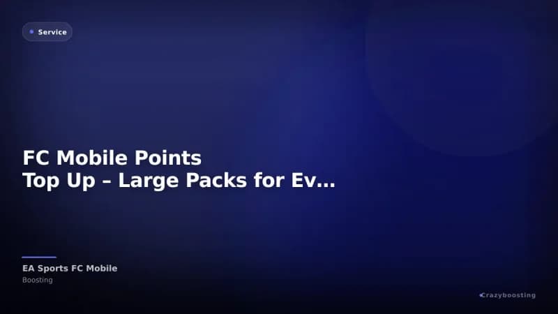 FC Mobile Points Top Up – Large Packs for Events & Star Pass