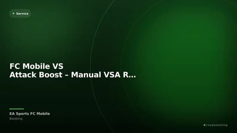 FC Mobile VS Attack Boost – Manual VSA Rank Progress