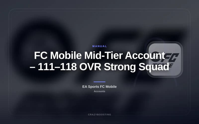 FC Mobile Mid-Tier Account – 111–118 OVR Strong Squad