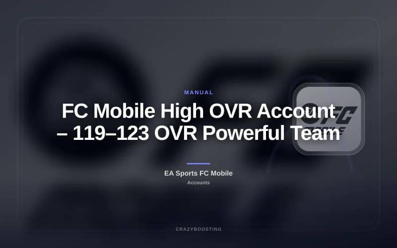 FC Mobile High OVR Account – 119–123 OVR Powerful Team