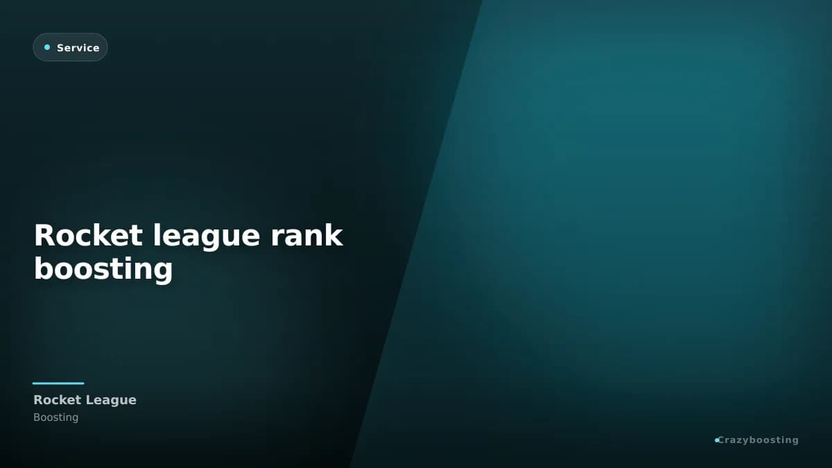Rocket league rank boosting