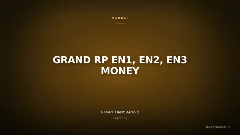 GRAND RP EN1, EN2, EN3 MONEY