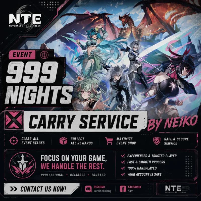 Event 999 Nights NTE Carry Service