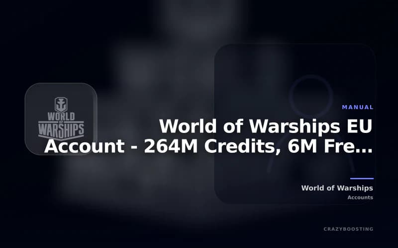 World of Warships EU Account - 264M Credits, 6M Free XP, Tirpitz VIII and Navarin IX