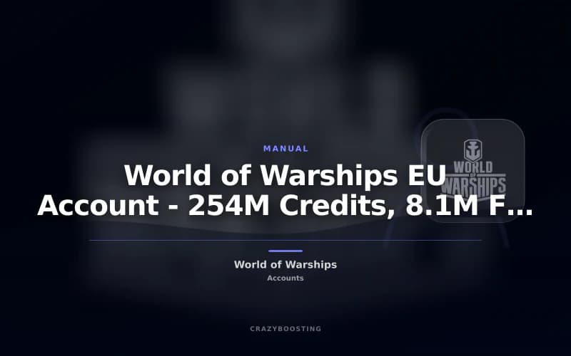 World of Warships EU Account - 254M Credits, 8.1M Free XP, AKI X and Florida VII