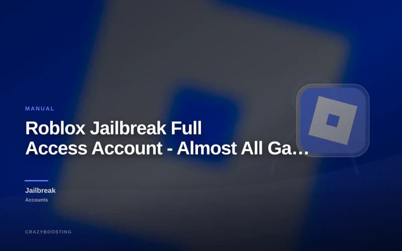 Roblox Jailbreak Full Access Account - Almost All Gamepasses and Inventory
